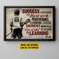 Motivational Personalized Lacrosse Canvas Painting, Success Is No Accident Sport Wall Art Decor, Poster Gift For Lacrosse Lovers