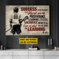 Motivational Personalized Lacrosse Canvas Painting, Success Is No Accident Sport Wall Art Decor, Poster Gift For Lacrosse Lovers