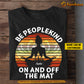 Personalized Yoga Woman T-shirt, Be Peoplekind On And Off The Mat Tees Gift For Yoga Lovers