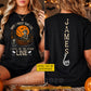 Funny Personalized Halloween Fishing Two-sided T-shirt, Sorry I Missed Your Call Tees Spooky Season Gift For Fishing Lover