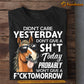 Funny Horse T-shirt, Didn't Care Yesterday Tees Gift For Horse Lovers