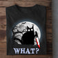 Cool Halloween Black Cat T-shirt, What I Scare Me, Gift For Cat Lovers, Cat Tees, Cat Owners