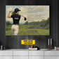 Motivational Personalized Golf Woman Canvas Painting, There Are No Shortcuts To Success Sport Wall Art Decor, Poster Gift For Golf Lovers