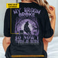 Funny Personalized Barrel Racing Witch T-shirt, My Broom Broke Tees Spooky Season Gift For Barrel Racing Lovers