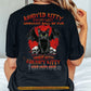 Halloween Black Cat Backside T-shirt, Annoyed Kitty Grouchy Ball Of Fur, Spooky Season Gift For Cat Lovers