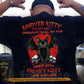 Halloween Black Cat Backside T-shirt, Annoyed Kitty Grouchy Ball Of Fur, Spooky Season Gift For Cat Lovers