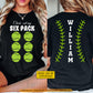 Funny Personalized Tennis Two-sided T-shirt, Check Out My Six Pack Sport Tees Gift For Tennis Lover