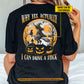 Funny Personalized Halloween Cat Witch Backside T-shirt, Why Yes Tees Spooky Season Gift For Witch Lovers, Cat Lovers