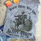 Funny Halloween Sleepy Hollow T-shirt, Where Heads Rest Easy Tees Spooky Season Gift For Sleepy Hallow Lovers