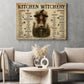 Halloween Kitchen Witch Canvas Painting, Kitchen Witchery Wall Art Decor, Spooky Season Poster Gift For Kitchen Lovers, Witch Lovers