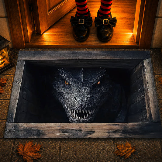 Funny Halloween Scare Doormat, Terrifying 3D Entry Rug, Doormat For Home Decor Housewarming Gift, Welcome Mat Gift