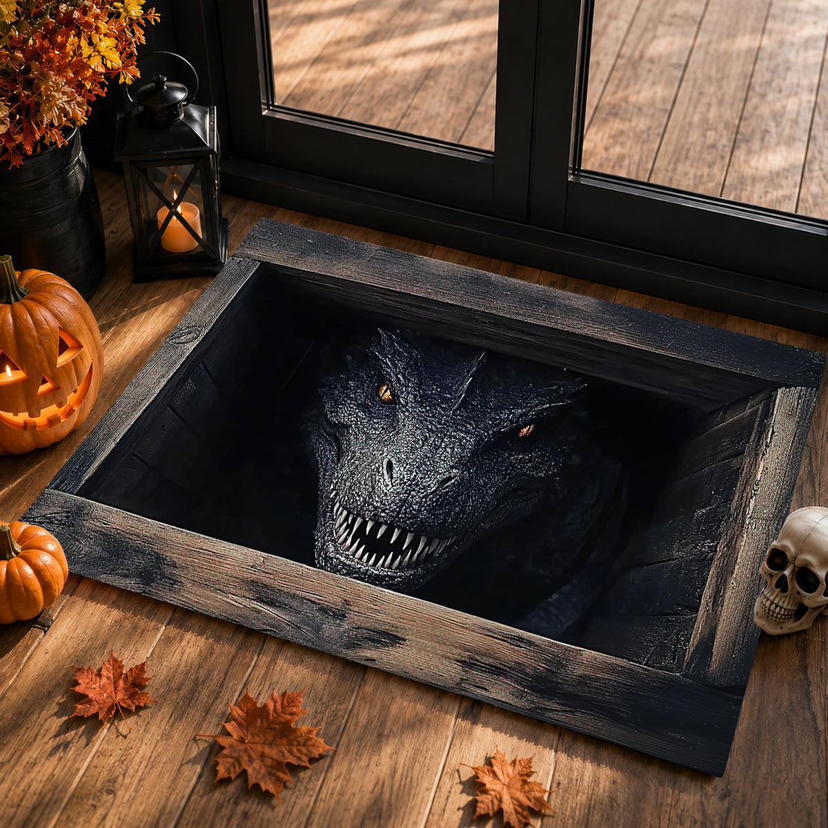 Funny Halloween Scare Doormat, Terrifying 3D Entry Rug, Doormat For Home Decor Housewarming Gift, Welcome Mat Gift