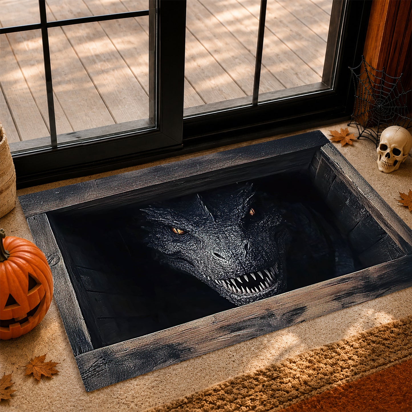 Funny Halloween Scare Doormat, Terrifying 3D Entry Rug, Doormat For Home Decor Housewarming Gift, Welcome Mat Gift