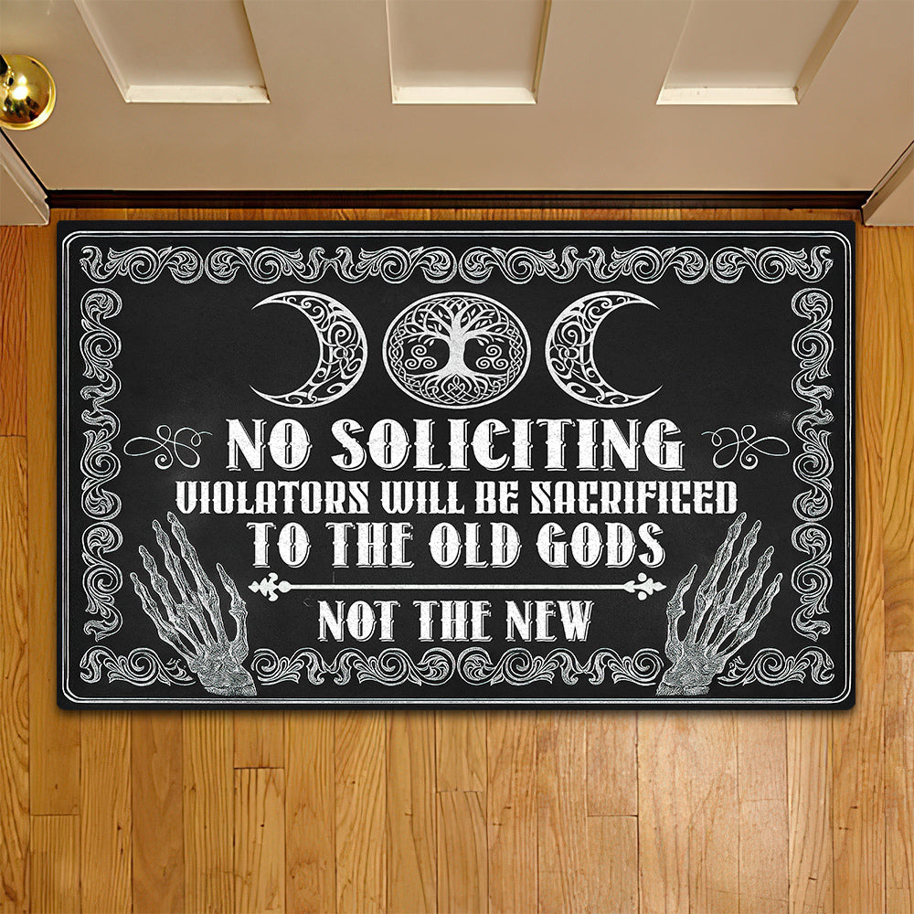 Halloween Doormat, To The Old Gods Not The New, Spooky Doormat For Home Decor Housewarming Gift, Welcome Mat Gift