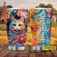 Floral Feline Fancy, Cat Personalized Stainless Steel Tumbler, Tumbler Gifts For Cat Lovers