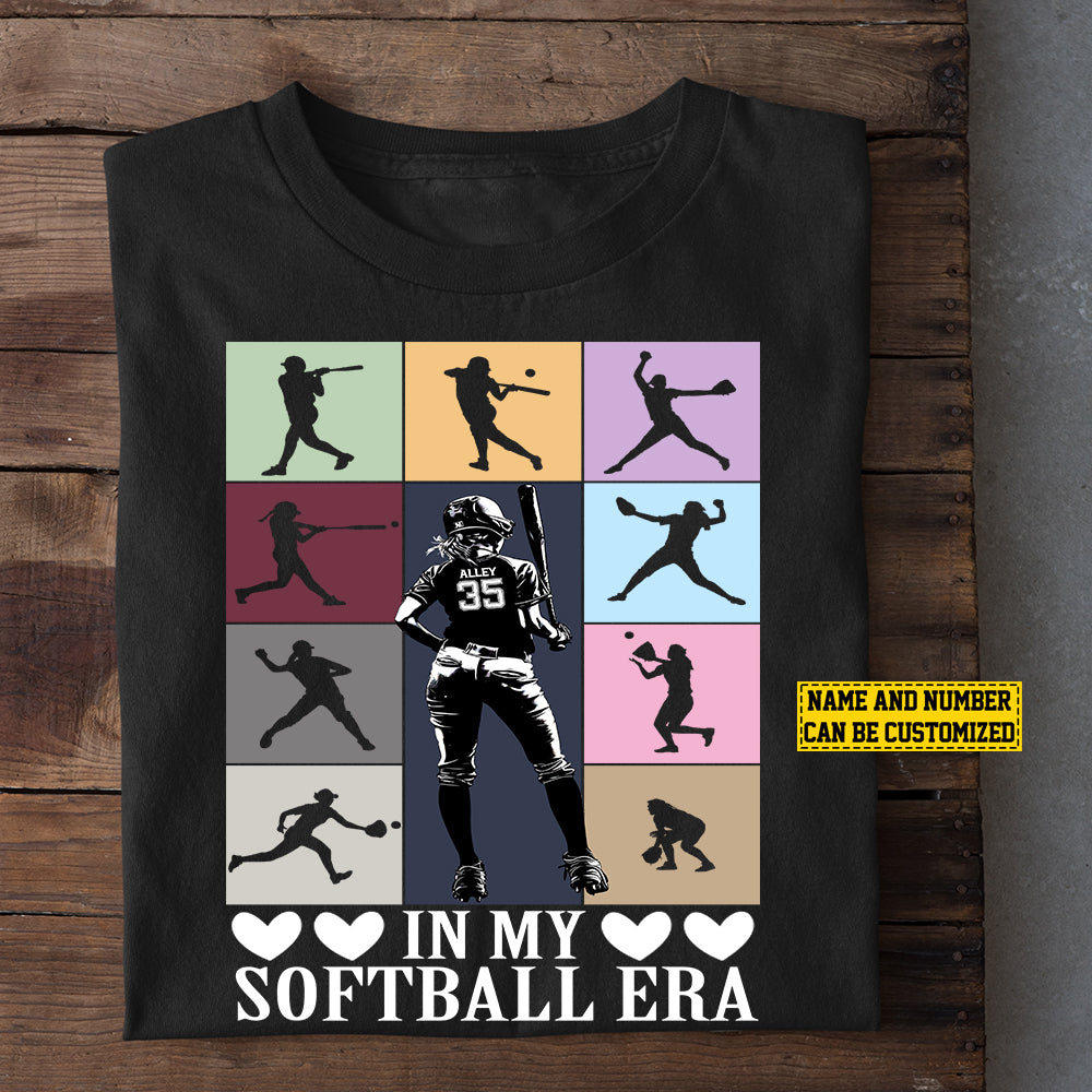 Personalized Softball Girl T-shirt, Softball Era