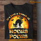 Halloween Cat T-shirt, It's Just A Bunch Of Hocus Pocus, Gift For Cat Lovers, Cat Tees, Cat Owners