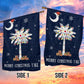 South Carolina Christmas Garden Flag & House Flag, Christmas Flag Gift For South Carolinans