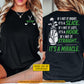Personalized Golf Two-sided T-shirt, It's A Miracle Sport Tees Gift For Golf Lover
