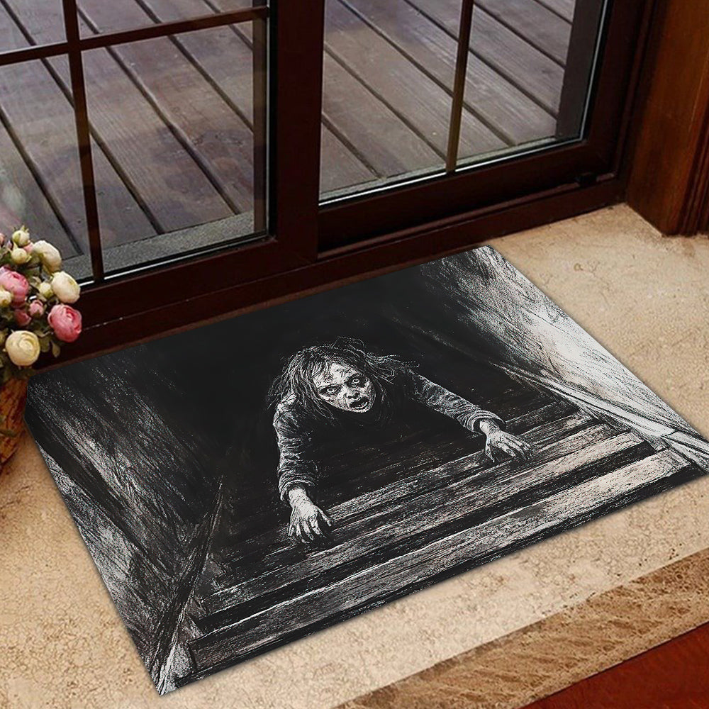 Halloween Doormat, Scary Staircase, Spooky Doormat For Home Decor Housewarming Gift, Welcome Mat Gift