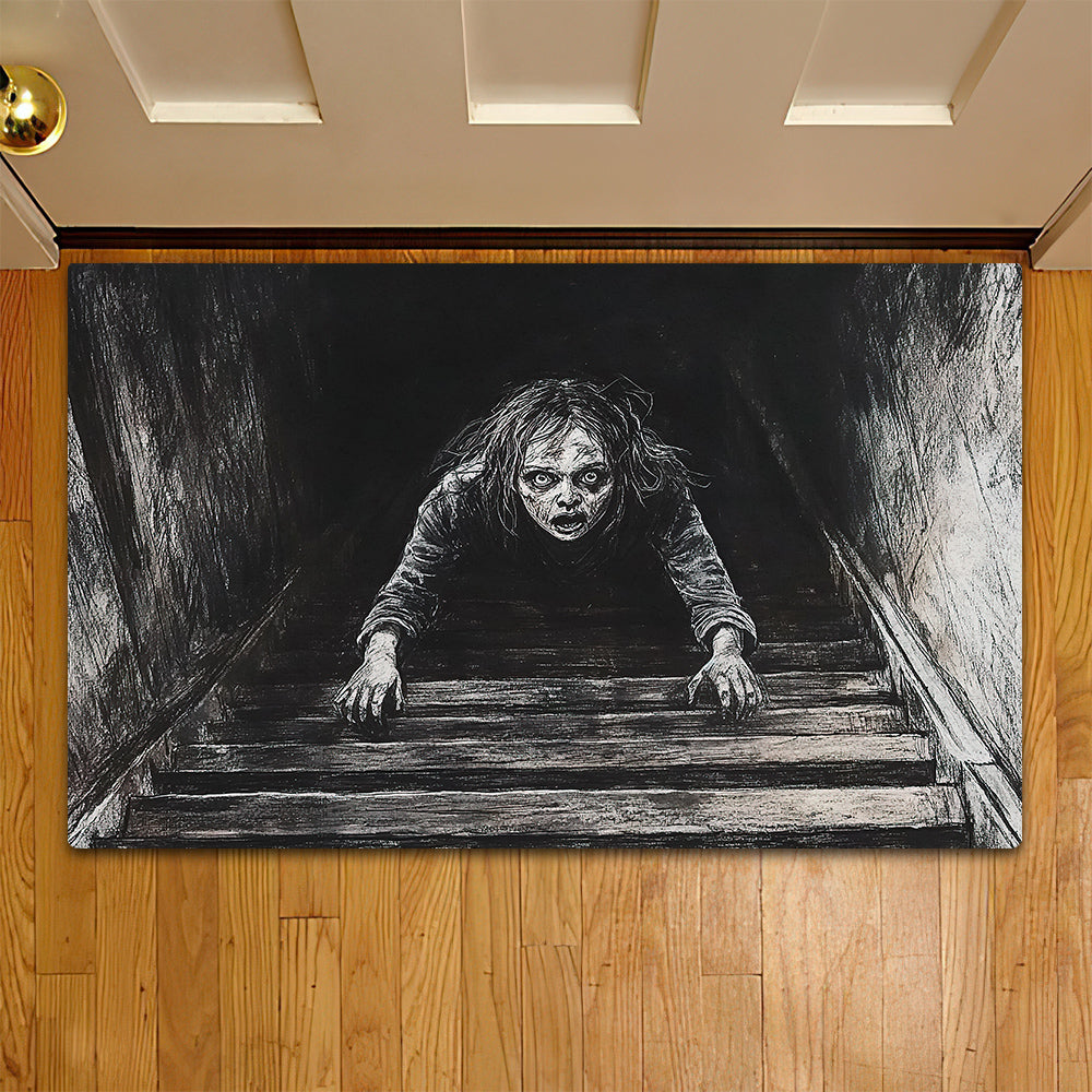 Halloween Doormat, Scary Staircase, Spooky Doormat For Home Decor Housewarming Gift, Welcome Mat Gift