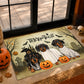 Cute Halloween Dachshund Dog Doormat, Trick Or Treat, Spooky Doormat For Home Decor Housewarming Gift, Welcome Mat Gift For Dachshund Lovers