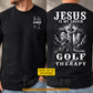 Personalized Golf & God Two-sided T-shirt, Jesus Is My Savior Sport Tees Gift For Christians, Golf Lover