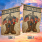 Veterans Day Garden & House Flag, Remember USA Yard Flag Gift For Veterans