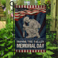 Veterans Day Garden & House Flag, Honor The Fallen Memorial Day USA Yard Flag Gift For Veterans