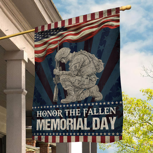 Veterans Day Garden & House Flag, Honor The Fallen Memorial Day USA Yard Flag Gift For Veterans