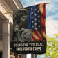 Veterans Day Jesus Garden & House Flag, Stand For The Flag USA Flag Gift For Veterans