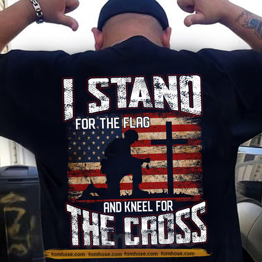 Veterans Backside T-shirt, I Stand For The Flag USA Tees Gift For Veteran Lovers