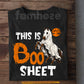 Funny Halloween Horse Boo T-shirt, This is Boo Sheet Ghost Horse Tees Spooky Season Gift For Horse Lover