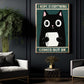 Funny Cat Toilet Canvas Painting, I Hope Everything Comes Out Ok Bathroom Wall Art Decor, Restroom Poster Gift For Cat Lovers
