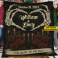Personalized Halloween Couple Fleece Blanket, Till Death Do Us Part Woven Blanket, Sherpa Blanket Spooky Season Gift For Couple