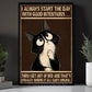 Funny Cat Canvas Painting, Where It All Goes Wrong Wall Art Decor, Poster Gift For Cat Lovers