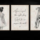 Set Of 3 Ballet Canvas Painting, Give A Girl The Right Shoes Wall Art Decor, Poster Gift For Ballerina, Ballet Lover