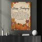 Thanksgiving Canvas Painting, Thanksgiving Is One Of My Favorite Days Wall Art Decor, Give Thanks Poster Gift