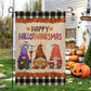 Funny Gnomies Garden & House Flag, Happy HalloThanksMas Gnomies Yard Flag, 3 Seasons In 1 Flag Gift For Gnomie Lovers