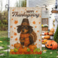Thanksgiving Dachshund Garden & House Flag, Happy Thanksgiving Outdoor Decor, Give Thanks Yard Decor Gift For Dachshund Lovers