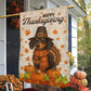 Thanksgiving Dachshund Garden & House Flag, Happy Thanksgiving Outdoor Decor, Give Thanks Yard Decor Gift For Dachshund Lovers