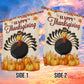 Thanksgiving Hockey Garden & House Flag, Happy Thanksgiving Thankful Turkey Outdoor Decor, Yard Decor Gift For Hockey Lovers