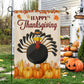Thanksgiving Hockey Garden & House Flag, Happy Thanksgiving Thankful Turkey Outdoor Decor, Yard Decor Gift For Hockey Lovers