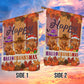 Funny Cow Garden & House Flag, Happy HalloThanksMas Cow Yard Flag, 3 Seasons In 1 Flag Gift For Cow Lovers