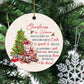 Christmas In Heaven, Memorial Circle Ceramic Ornament Christmas Tribute Gift