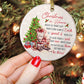 Christmas In Heaven, Memorial Circle Ceramic Ornament Christmas Tribute Gift