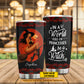 Sexy Personalized Halloween Witch Tumbler, In A World Full Of Princesses Stainless Steel Tumbler Spooky Season Gift For Witch Lovers