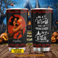 Sexy Personalized Halloween Witch Tumbler, In A World Full Of Princesses Stainless Steel Tumbler Spooky Season Gift For Witch Lovers