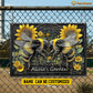 Personalized Garden 3D Metal Sign, Twin Guardian Bees Metal Sign, Decor Gift For Garden Lovers