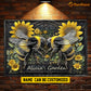 Personalized Garden 3D Metal Sign, Twin Guardian Bees Metal Sign, Decor Gift For Garden Lovers